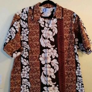 Vtg RJC  Mens Hawaiian Shirt XL Aloha Symmetrical